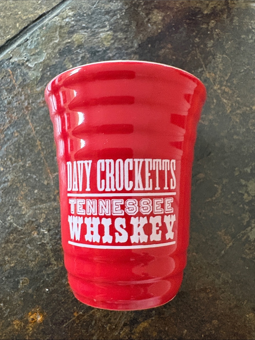 Red Tennessee Whiskey Ceramic Shot Glass
